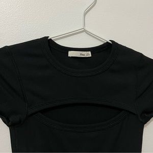 Wilfred Free Ribbed Cut-Out Top
